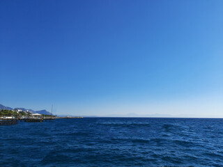 Fototapeta premium view of the sea