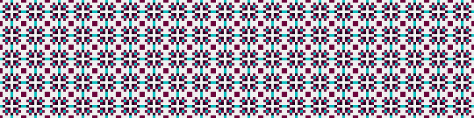 Fototapeta premium Abstract Cross Pattern Dots Logo generative computational art illustration