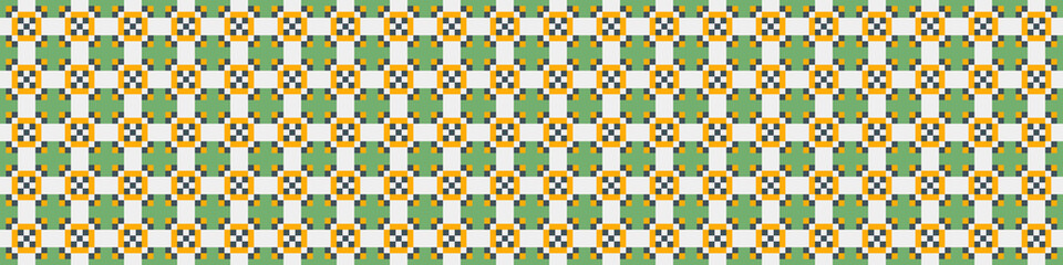 Abstract Cross Pattern Dots Logo generative computational art illustration