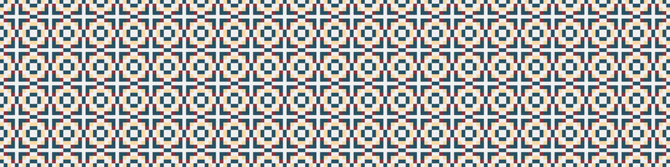 Abstract Cross Pattern Dots Logo generative computational art illustration