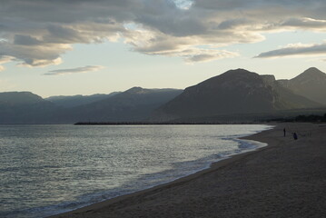 Fototapeta premium sunset on the beach