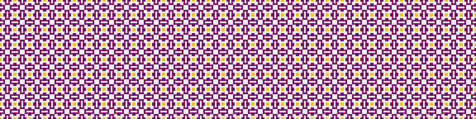 Fototapeta premium Abstract Cross Pattern Dots Logo generative computational art illustration