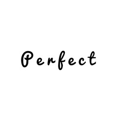 ''Perfect'' Lettering