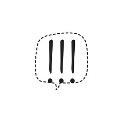 Exclamation Sign/Icon/Symbol Lettering