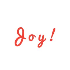 ''Joy'' Lettering