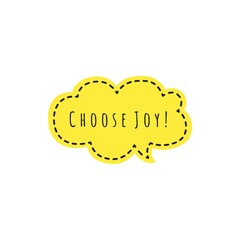 ''Choose joy'' Lettering