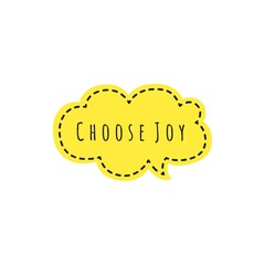 ''Choose joy'' Lettering