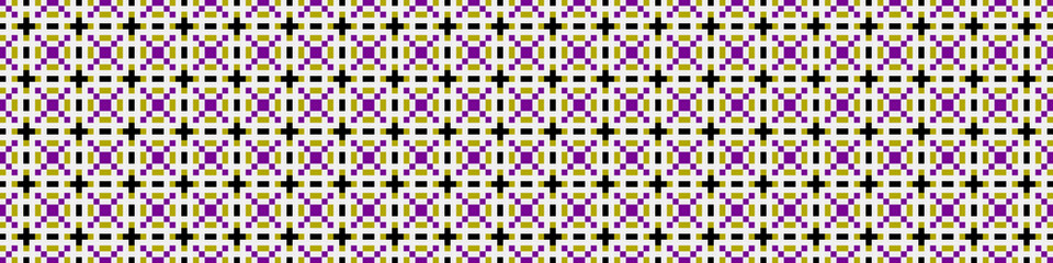 Abstract Cross Pattern Dots Logo generative computational art illustration