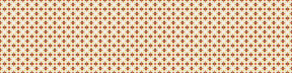 Fototapeta premium Abstract Cross Pattern Dots Logo generative computational art illustration