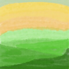 Abstract watercolour hand drawdown background Summer green