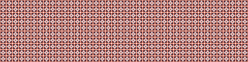 Fototapeta premium Abstract Cross Pattern Dots Logo generative computational art illustration