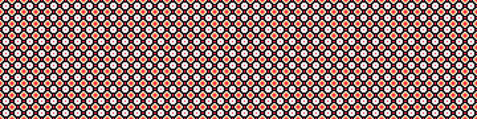 Fototapeta premium Abstract Cross Pattern Dots Logo generative computational art illustration