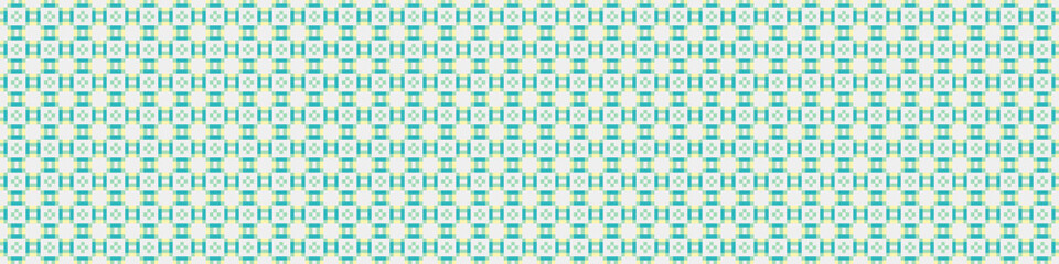 Fototapeta premium Abstract Cross Pattern Dots Logo generative computational art illustration