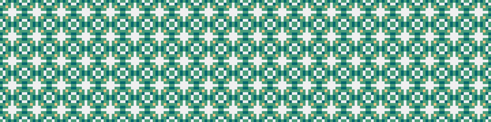 Abstract Cross Pattern Dots Logo generative computational art illustration