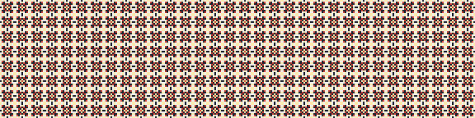 Fototapeta premium Abstract Cross Pattern Dots Logo generative computational art illustration
