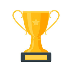 Success symbols, reward for winner flat icons