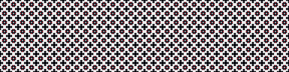 Fototapeta premium Abstract Cross Pattern Dots generative computational art illustration