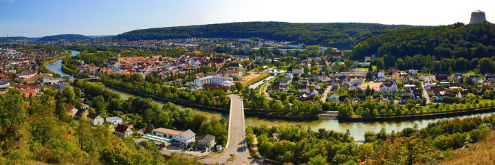 Panorama Luftbild von Kelheim