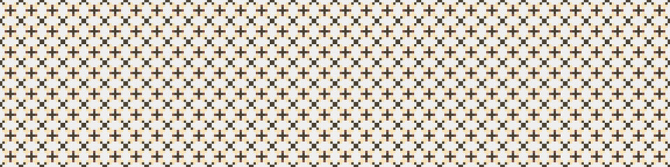 Fototapeta premium Abstract Cross Pattern Dots Logo generative computational art illustration