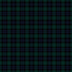 Black Watch Modern Tartan Seamless Pattern - Repeating pattern design of Modern tartan