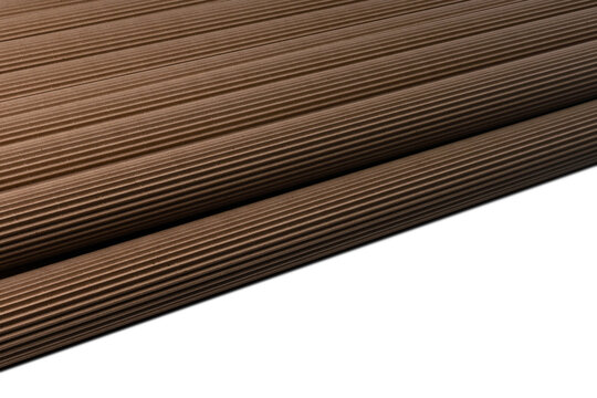 ringed corrugated cardboard on a white background