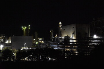 Fototapeta premium 富士市工場夜景