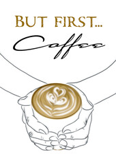 Framed Cafe/Deli Illustrated and Graphic Decorative Prints