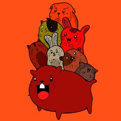 all friends from rodent family