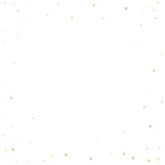 Gold Glitter Stars. Luxury Shiny Confetti.