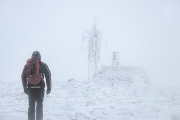 Frozen Weather Station in the Cairngorms