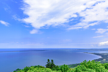 北海道　サロマ湖展望台より望む