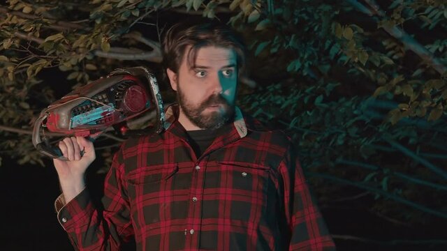 lumber jack up in predawn hours