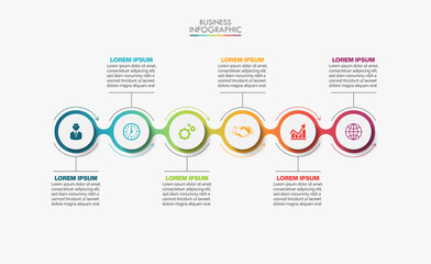 Business data visualization. timeline infographic icons designed for abstract background template milestone element modern diagram process technology digital marketing data presentation chart Vector