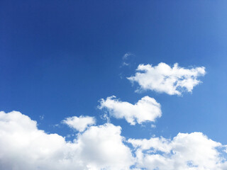 Fototapeta na wymiar 空と雲と太陽の背景