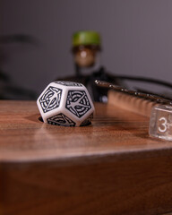 dungeons and dragons health potion with dice