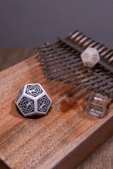 dungeons and dragons health potion with dice