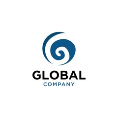 Letter G Global Logo Design Vector
