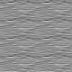 Horizontal curved lines, hand drawing. Minimalistic vector background, seamless pattern.	