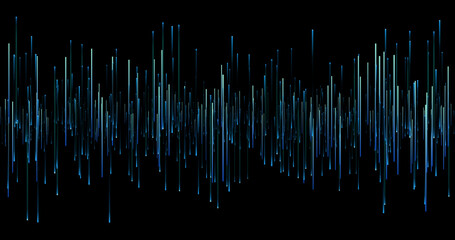 Sound waves height background. Music and audio light waves banner. Magic bright colors stripe.