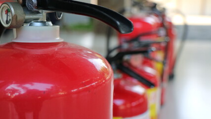 Fire extinguishers available in fire emergencies,