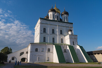 Holy Trinity Cathedral in Pskov Krom, a famous historical place, Pskov, Russia