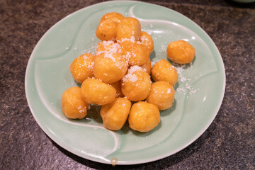 Honey sugar gourd, a traditional snack in Shanxi, China,