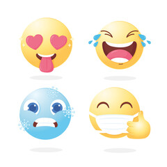 emoji character cartoon social media icons