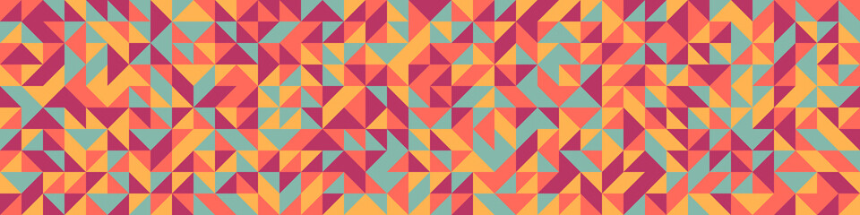 Fototapeta premium Abstract Geometric Pattern generative computational art illustration