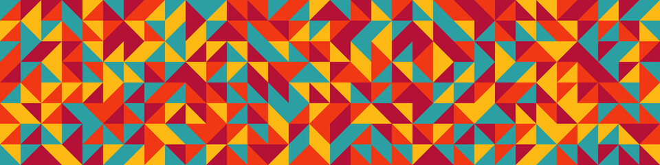 Fototapeta premium Abstract Geometric Pattern generative computational art illustration