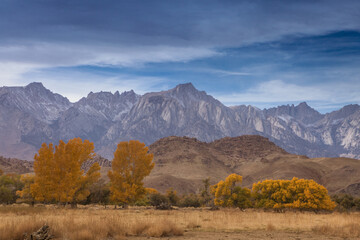 The jagged peaks of the Sierra Nevada mountains in California