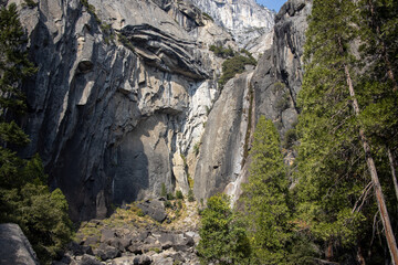 Withered waterfall in Yosemite