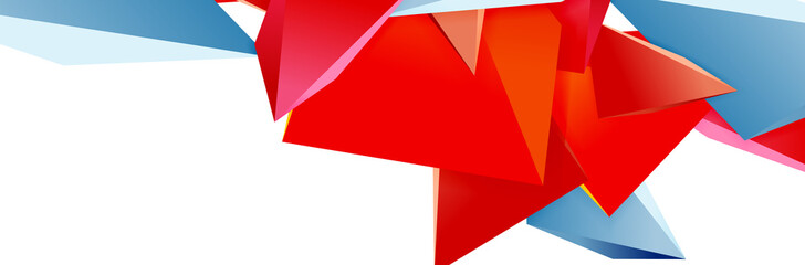 Triangle mosaic abstract background, 3d triangular low poly shapes. Geometric vector illustration for covers, banners, flyers and posters and other