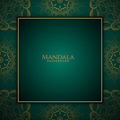 luxury mandala gold color with stylish background