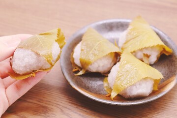 桜餅　春の和菓子